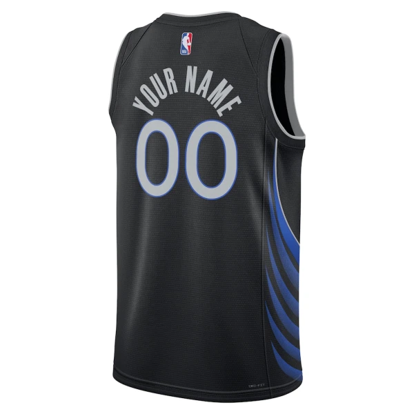 Nike Dallas Mavericks Personoitava Miesten Pelipaita City Edition 2025-26 Swingman Musta