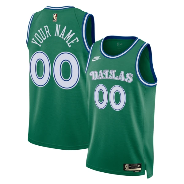 Nike Dallas Mavericks Personoitava Miesten Pelipaita Classic Edition 2025-26 Swingman Vihreä