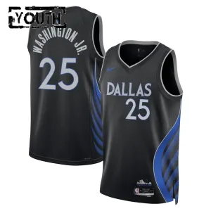 Nike Dallas Mavericks Washington JR Lasten Pelipaita City Edition 2025-26 Swingman Musta