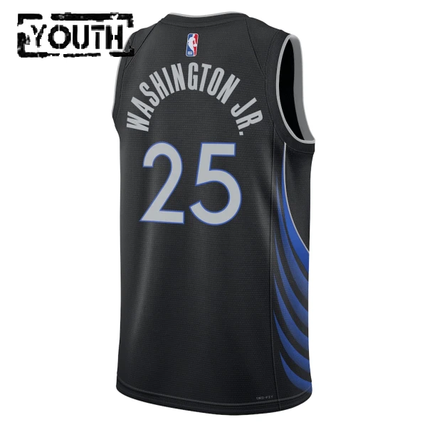 Nike Dallas Mavericks Washington JR Lasten Pelipaita City Edition 2025-26 Swingman Musta