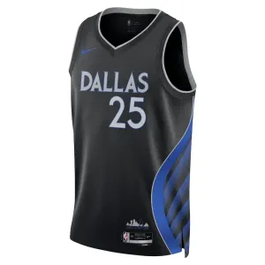 Nike Dallas Mavericks Washington JR Miesten Pelipaita City Edition 2025-26 Swingman Musta