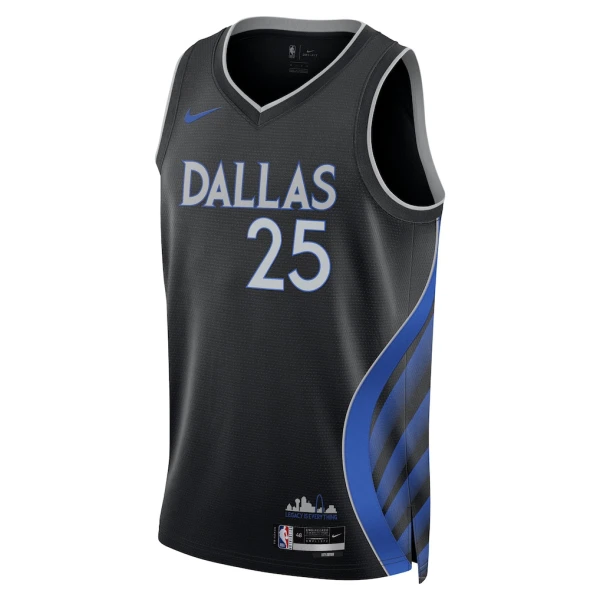 Nike Dallas Mavericks Washington JR Miesten Pelipaita City Edition 2025-26 Swingman Musta