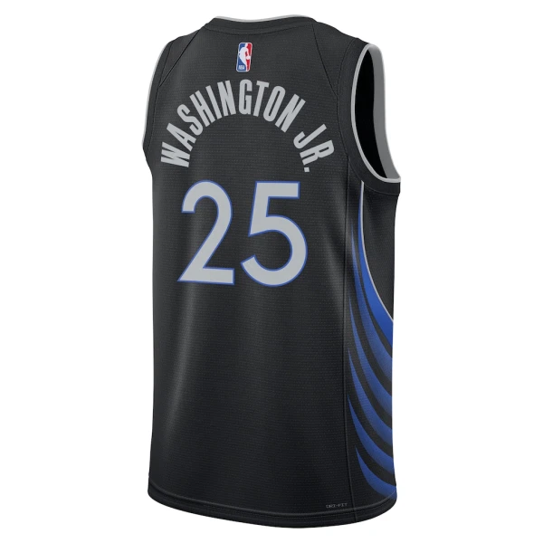 Nike Dallas Mavericks Washington JR Miesten Pelipaita City Edition 2025-26 Swingman Musta