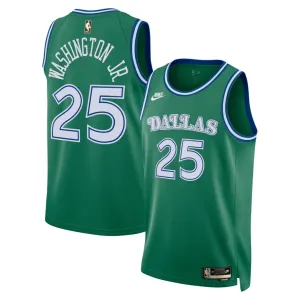 Nike Dallas Mavericks Washington JR Miesten Pelipaita Classic Edition 2025-26 Swingman Vihreä
