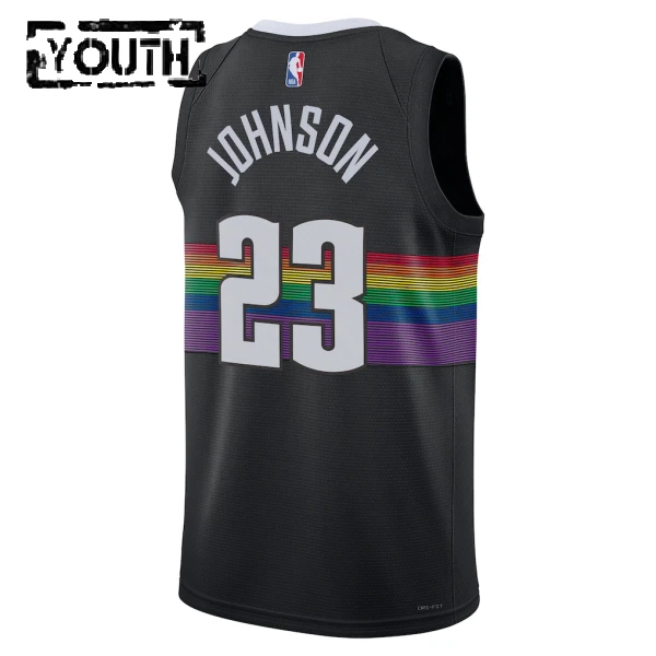 Nike Denver Nuggets Cameron Johnson Lasten Pelipaita City Edition 2025-26 Swingman Musta