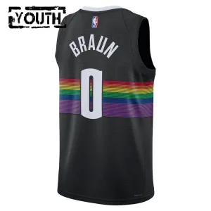 Nike Denver Nuggets Christian Braun Lasten Pelipaita City Edition 2025-26 Swingman Musta