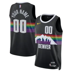 Nike Denver Nuggets Personoitava Miesten Pelipaita City Edition 2025-26 Swingman Musta