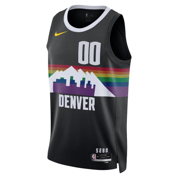 Nike Denver Nuggets Personoitava Miesten Pelipaita City Edition 2025-26 Swingman Musta