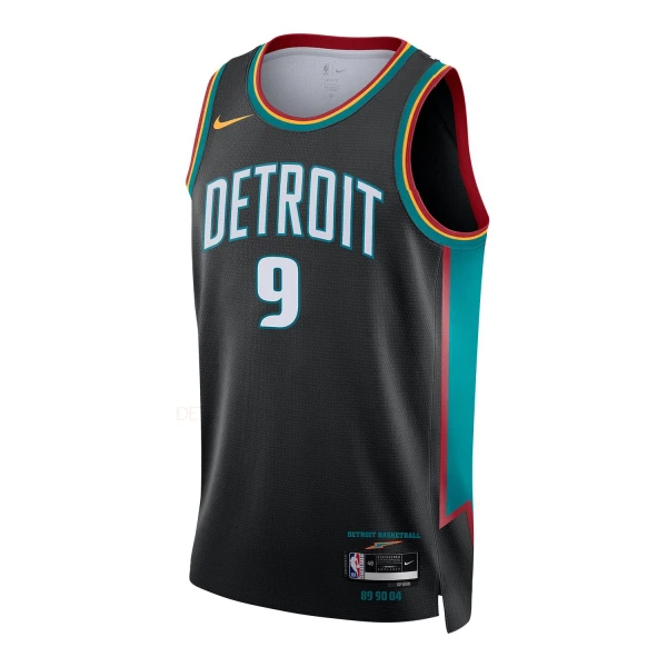 Nike Detroit Pistons Ausar Thompson Miesten Pelipaita City Edition 2025-26 Swingman Musta