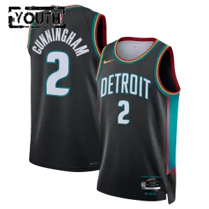 Nike Detroit Pistons Cade Cunningham Lasten Pelipaita City Edition 2025-26 Swingman Musta