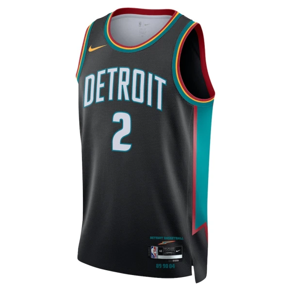 Nike Detroit Pistons Cade Cunningham Miesten Pelipaita City Edition 2025-26 Swingman Musta