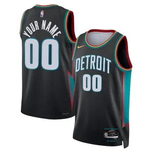 Nike Detroit Pistons Personoitava Miesten Pelipaita City Edition 2025-26 Swingman Musta
