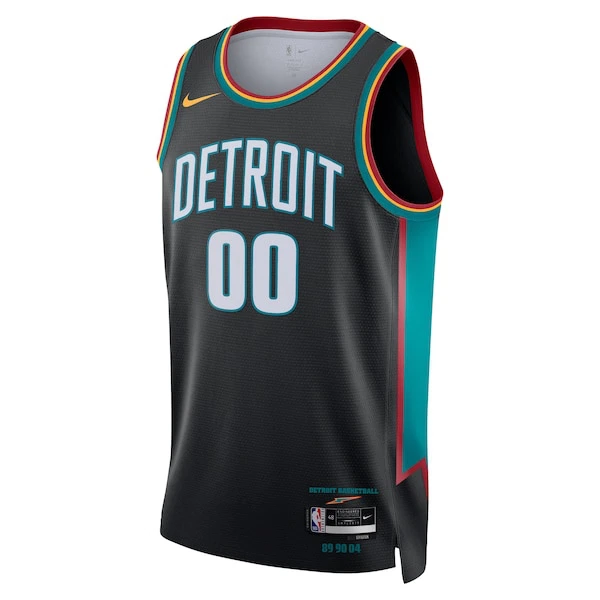 Nike Detroit Pistons Personoitava Miesten Pelipaita City Edition 2025-26 Swingman Musta
