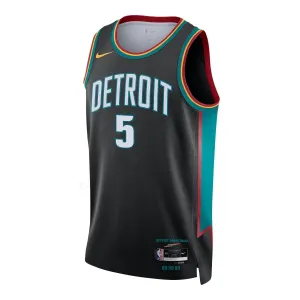 Nike Detroit Pistons Ron Holland II Miesten Pelipaita City Edition 2025-26 Swingman Musta