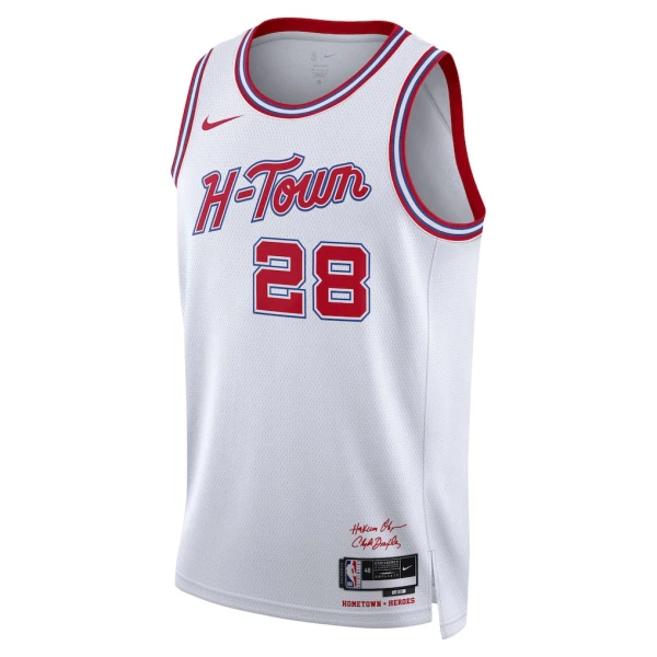 Nike Houston Rockets Alperen Sengun Miesten Pelipaita City Edition 2025-26 Swingman Valkoinen