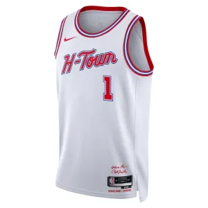 Nike Houston Rockets Amen Thompson Miesten Pelipaita City Edition 2025-26 Swingman Valkoinen