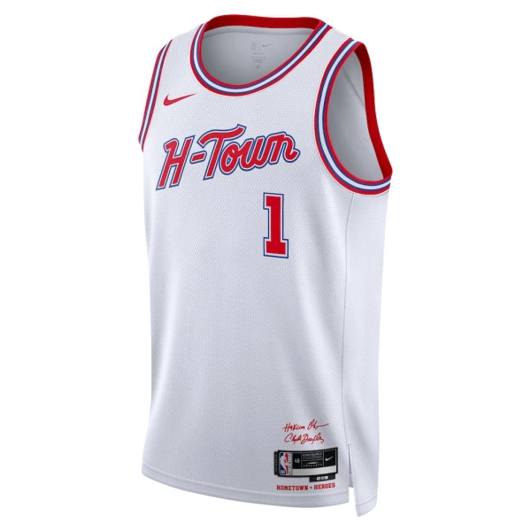 Nike Houston Rockets Amen Thompson Miesten Pelipaita City Edition 2025-26 Swingman Valkoinen