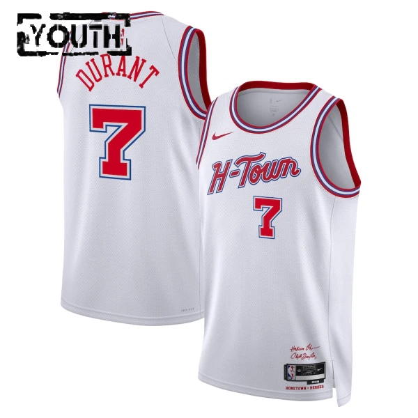 Nike Houston Rockets Kevin Durant Lasten Pelipaita City Edition 2025-26 Swingman Valkoinen Nike Houston Rockets Kevin Durant Lasten Pelipaita City Edition 2025-26 Swingman Valkoinen