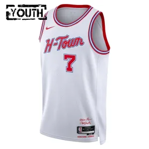 Nike Houston Rockets Kevin Durant Lasten Pelipaita City Edition 2025-26 Swingman Valkoinen