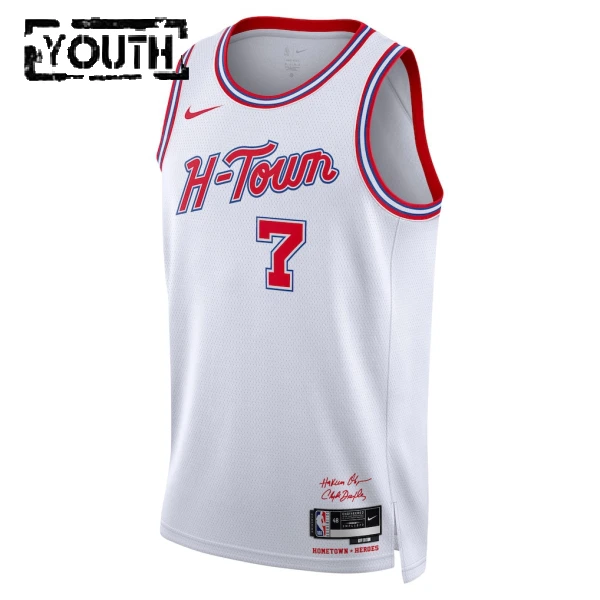 Nike Houston Rockets Kevin Durant Lasten Pelipaita City Edition 2025-26 Swingman Valkoinen