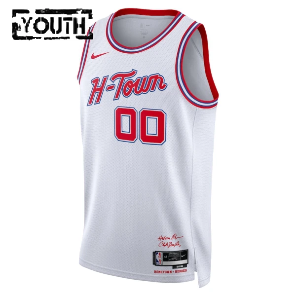 Nike Houston Rockets Personoitava Lasten Pelipaita City Edition 2025-26 Swingman Valkoinen