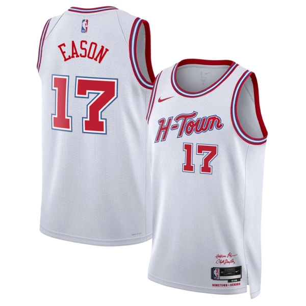 Nike Houston Rockets Tari Eason Miesten Pelipaita City Edition 2025-26 Swingman Valkoinen