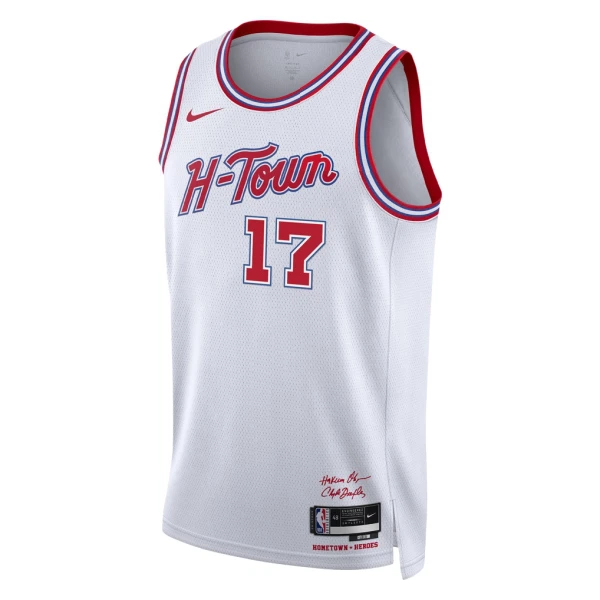 Nike Houston Rockets Tari Eason Miesten Pelipaita City Edition 2025-26 Swingman Valkoinen