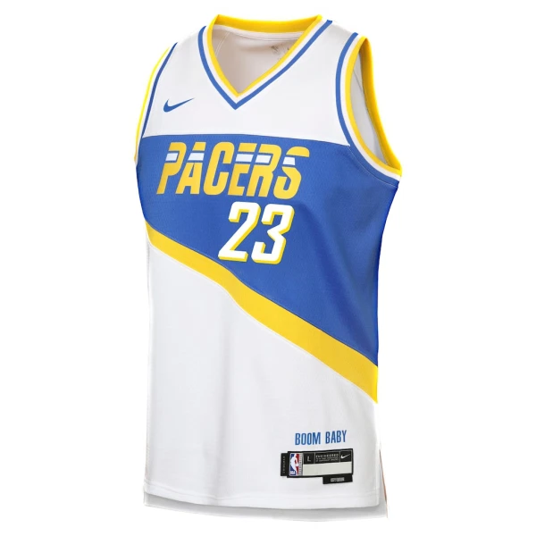 Nike Indiana Pacers Aaron Nesmith Miesten Pelipaita City Edition 2025-26 Swingman Valkoinen