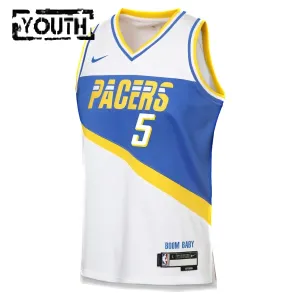 Nike Indiana Pacers Jarace Walker Lasten Pelipaita City Edition 2025-26 Swingman Valkoinen
