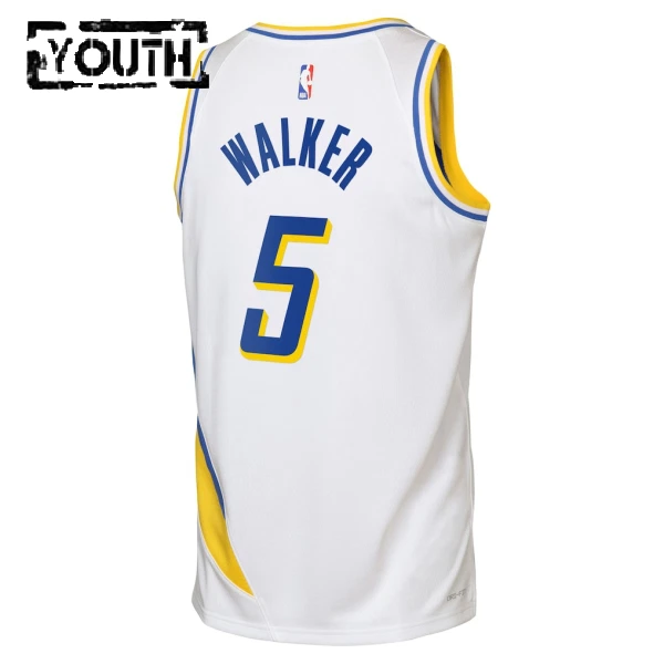 Nike Indiana Pacers Jarace Walker Lasten Pelipaita City Edition 2025-26 Swingman Valkoinen