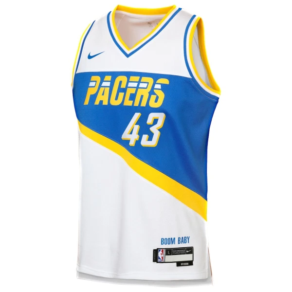 Nike Indiana Pacers Pascal Siakam Miesten Pelipaita City Edition 2025-26 Swingman Valkoinen