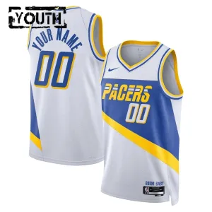 Nike Indiana Pacers Personoitava Lasten Pelipaita City Edition 2025-26 Swingman Valkoinen