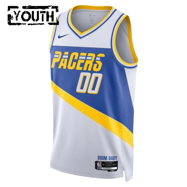 Nike Indiana Pacers Personoitava Lasten Pelipaita City Edition 2025-26 Swingman Valkoinen