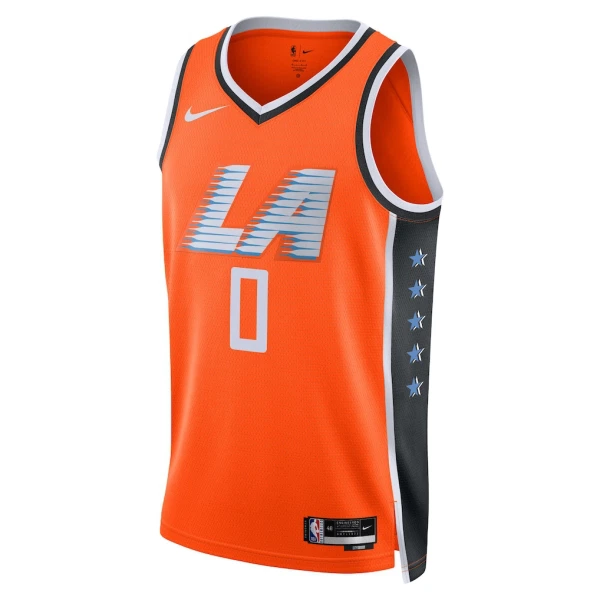 Nike LA Clippers Bradley Beal Miesten Pelipaita City Edition 2025-26 Swingman Oranssi