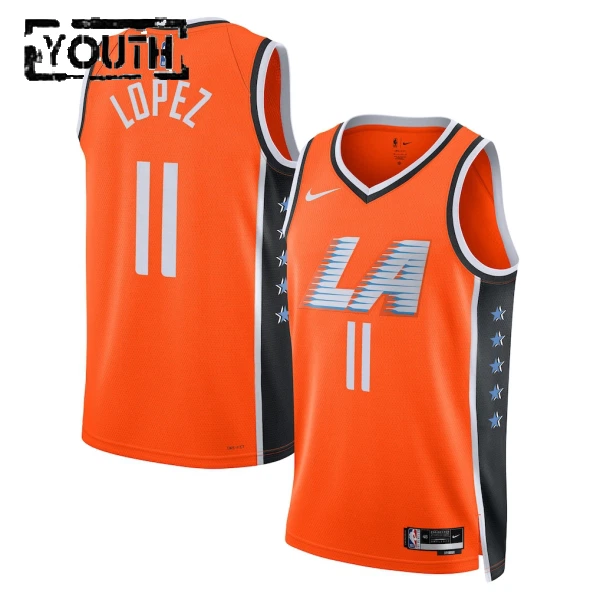 Nike LA Clippers Brook Lopez Lasten Pelipaita City Edition 2025-26 Swingman Oranssi Nike LA Clippers Brook Lopez Lasten Pelipaita City Edition 2025-26 Swingman Oranssi