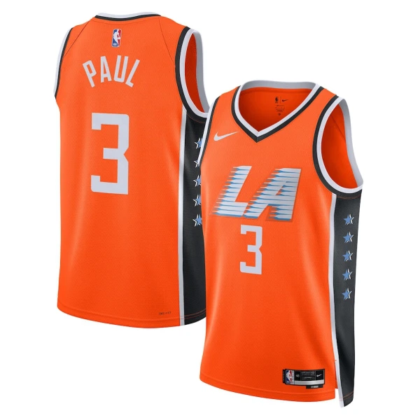 Nike LA Clippers Chris Paul Miesten Pelipaita City Edition 2025-26 Swingman Oranssi