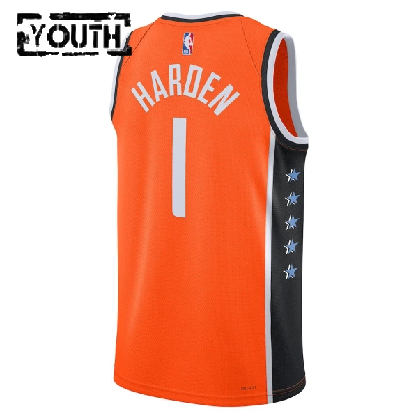 Nike LA Clippers James Harden Lasten Pelipaita City Edition 2025-26 Swingman Oranssi