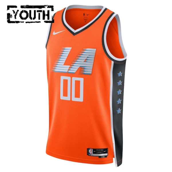 Nike LA Clippers Personoitava Lasten Pelipaita City Edition 2025-26 Swingman Oranssi
