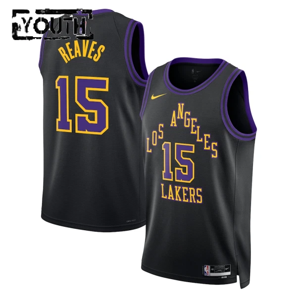 Nike Los Angeles Lakers Austin Reaves Lasten Pelipaita City Edition 2025-26 Swingman Musta
