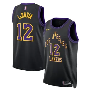 Nike Los Angeles Lakers Jake Laravia Miesten Pelipaita City Edition 2025-26 Swingman Musta