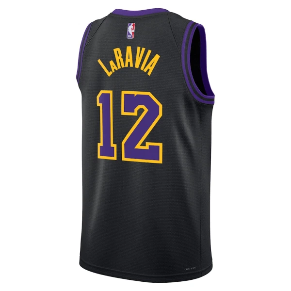 Nike Los Angeles Lakers Jake Laravia Miesten Pelipaita City Edition 2025-26 Swingman Musta