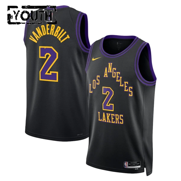 Nike Los Angeles Lakers Jarred Vanderbilt Lasten Pelipaita City Edition 2025-26 Swingman Musta