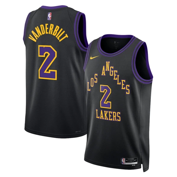Nike Los Angeles Lakers Jarred Vanderbilt Miesten Pelipaita City Edition 2025-26 Swingman Musta