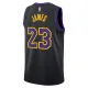 Nike Los Angeles Lakers Lebron James Miesten Pelipaita City Edition 2025-26 Swingman Musta