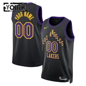 Nike Los Angeles Lakers Personoitava Lasten Pelipaita City Edition 2025-26 Swingman Musta
