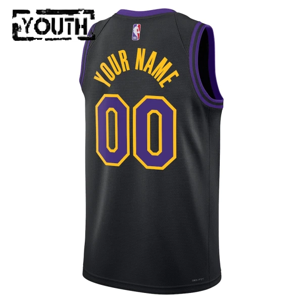 Nike Los Angeles Lakers Personoitava Lasten Pelipaita City Edition 2025-26 Swingman Musta