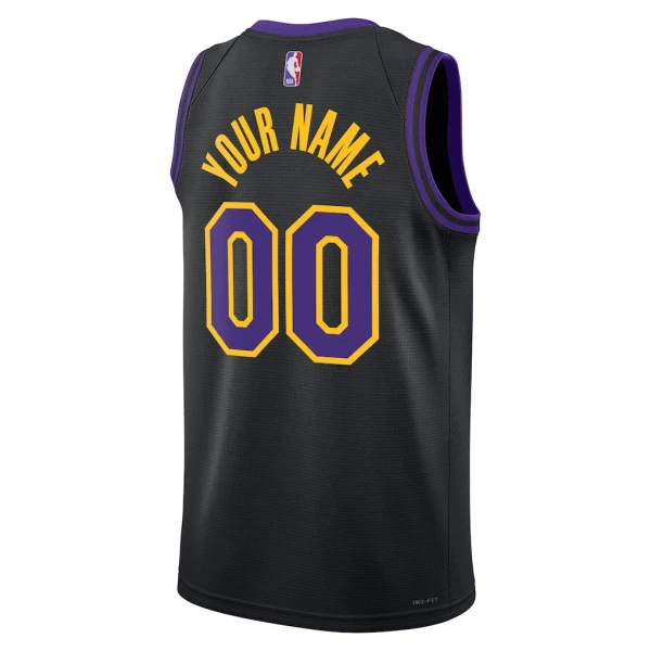 Nike Los Angeles Lakers Personoitava Miesten Pelipaita City Edition 2025-26 Swingman Musta