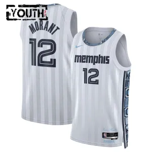 Nike Memphis Grizzlies Ja Morant Lasten Pelipaita City Edition 2025-26 Swingman Harmaa
