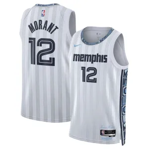 Nike Memphis Grizzlies Ja Morant Miesten Pelipaita City Edition 2025-26 Swingman Harmaa