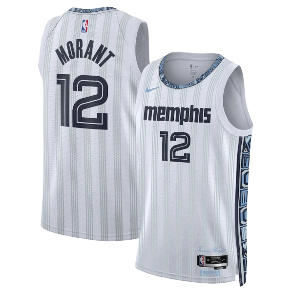 Nike Memphis Grizzlies Ja Morant Miesten Pelipaita City Edition 2025-26 Swingman Harmaa
